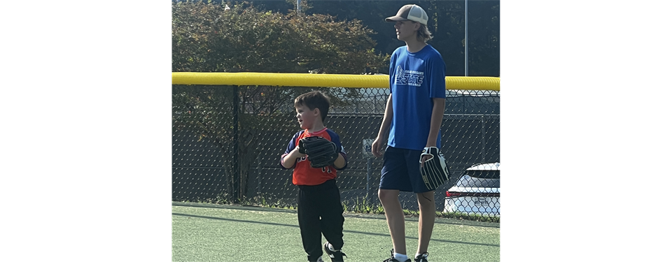 In the outfield